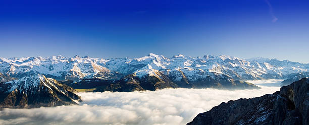 Alpine Panorama stock photo