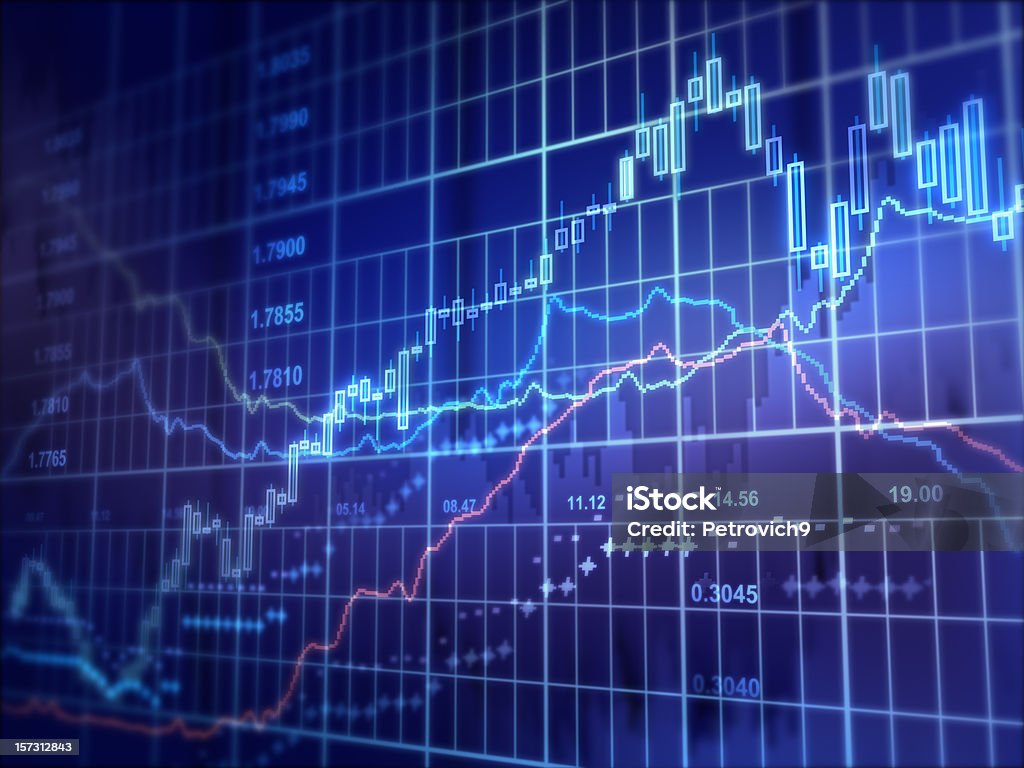 Financial Diagram  Abstract Stock Photo