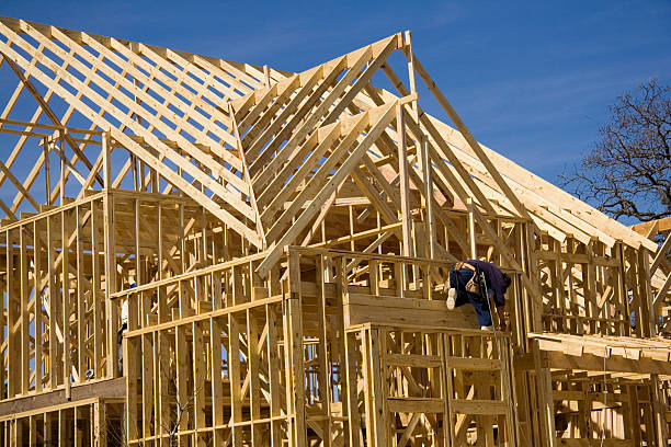 istock Man working on construction of home 157312945