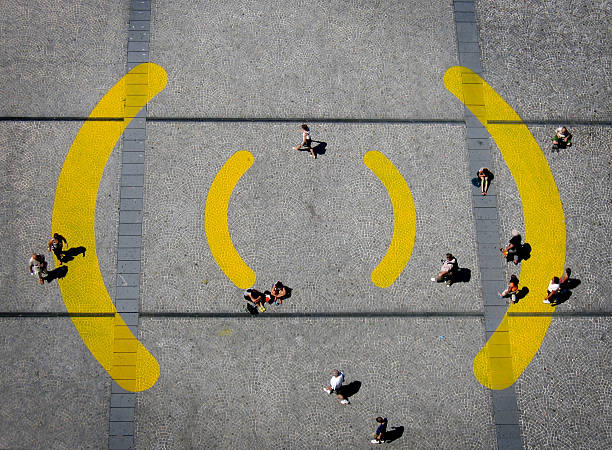 istock WIFI sign on the ground 157313181