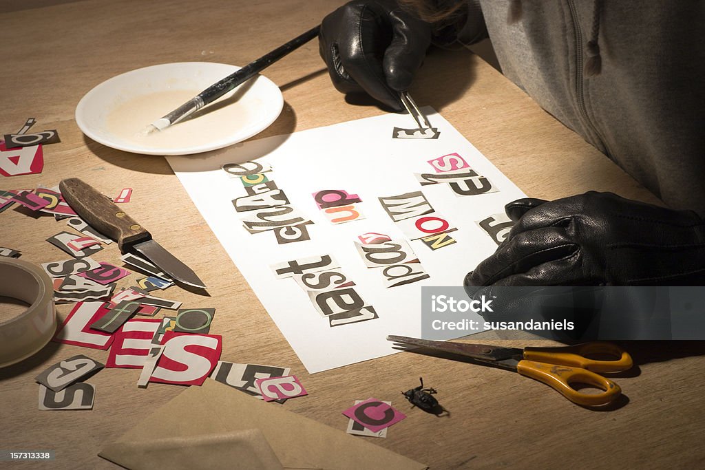 extortion ransom note series, spotlight with snoot for dramatic effect
[url=file_closeup.php?id=4954568][img]file_thumbview_approve.php?size=1&amp;id=4954568[/img][/url] Con Man Stock Photo