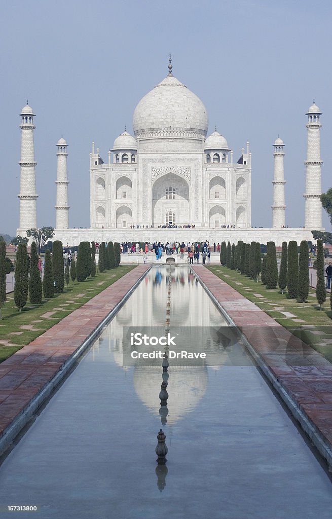 Vista panorâmica para o Taj Mahal - Foto de stock de Agra royalty-free