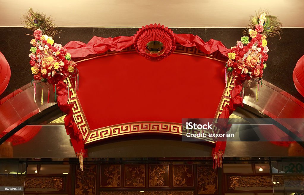 Chinese Style Inscribed Board  Asian Culture Stock Photo