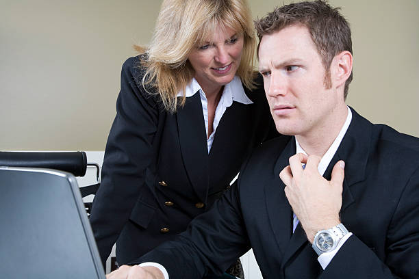 Sexual Harassment, Female Initiated. stock photo