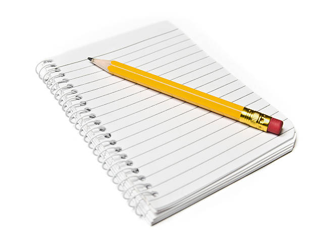 istock Stock image of spiral bound notebook with sharp pencil 157314267
