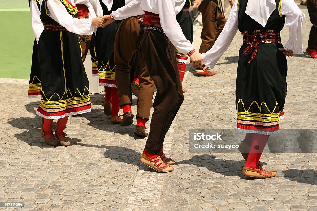 Mazedonische traditionellen folkloristische Gruppe - Lizenzfrei Balkan Stock-Foto