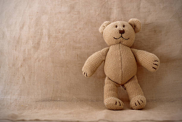 Fabric bear stock photo