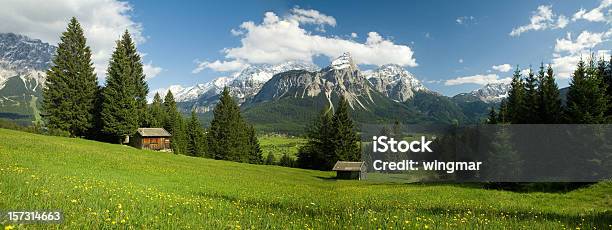 Photo libre de droit de Panorama De Lermoos banque d'images et plus d'images libres de droit de Autriche - Autriche, Panoramique, Mont Zugspitze