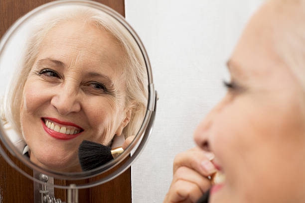 istock Senior woman makeup 157314841