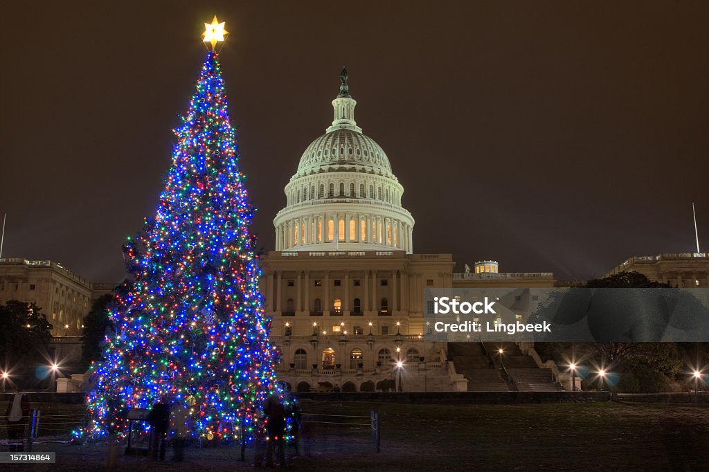 Noël au Capitol HDR - Photo de Escalier libre de droits
