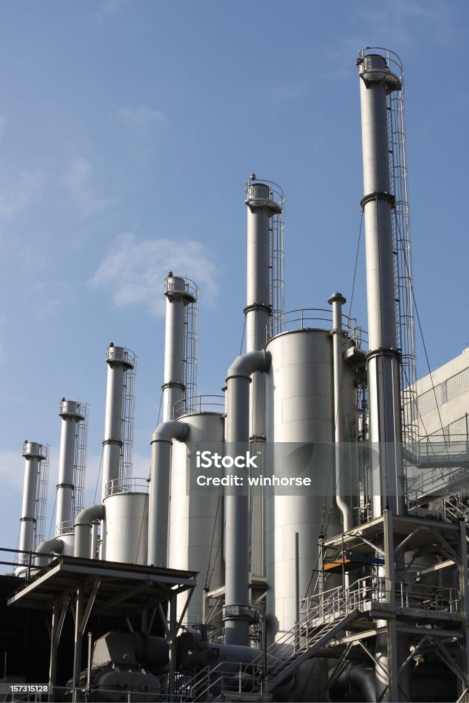 Moderne Industrie - Lizenzfrei Chemiefabrik Stock-Foto