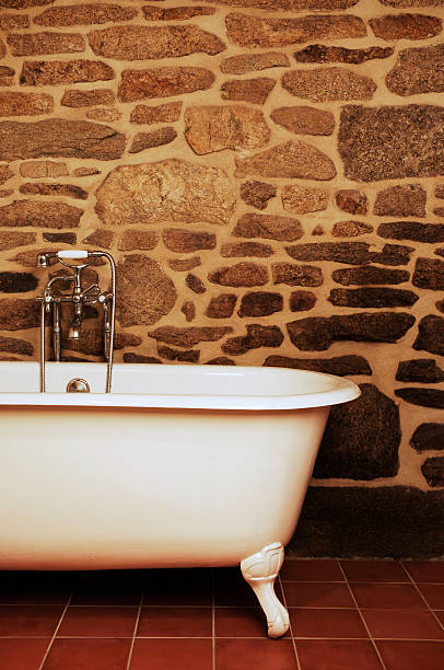 bathroom  free standing bath stock pictures, royalty-free photos & images