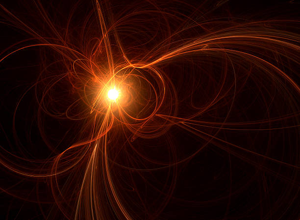 Abstract sun flares stock photo