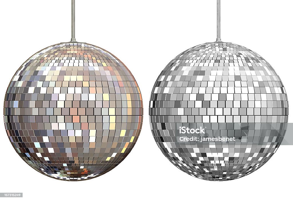 Renderizado 3D de bola de discoteca espejos - Foto de stock de 1970-1979 libre de derechos