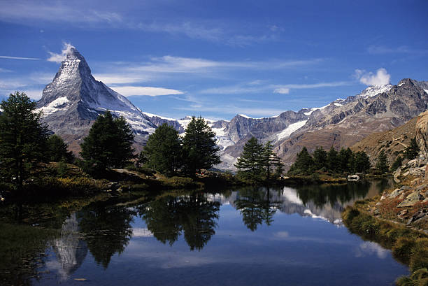 istock Matterhorn reflecting in Grindjisee lake 157315372
