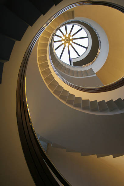 istock Looking Up The Spiral Staircase 157315478