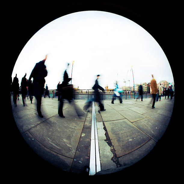 pedestrian  fisheye lens stock pictures, royalty-free photos & images