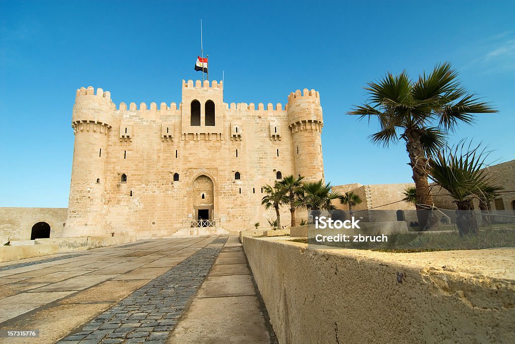 Festung Kait-bay - Lizenzfrei Alexandria - Ägypten Stock-Foto