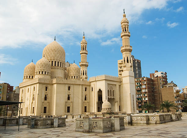 mosquée à alexandria - alexandrie photos et images de collection
