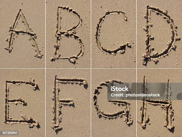 Песок Алфавит Xxxl — стоковые фотографии и другие картинки Песок - Песок, Текст, Алфавит