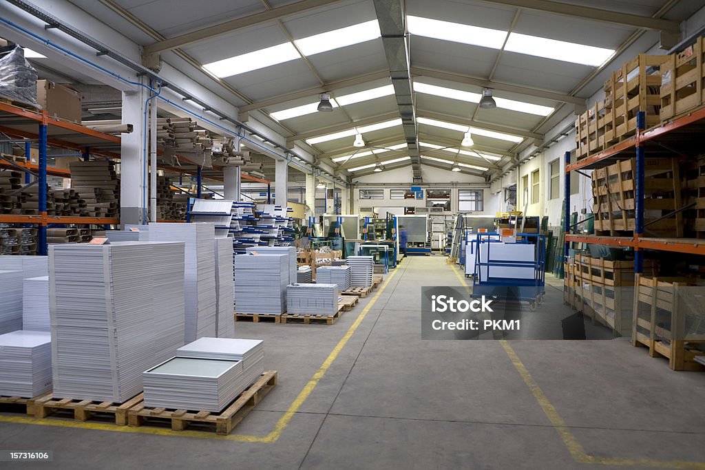 Schon in Fabrik - Lizenzfrei Flach Stock-Foto