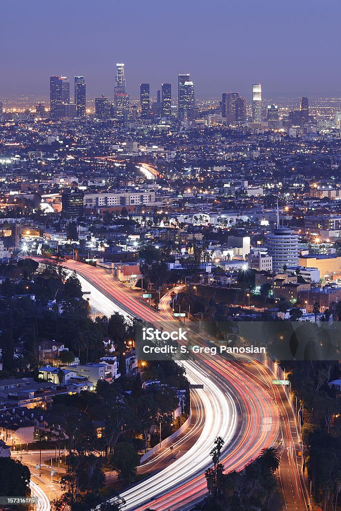 Skyline di Los Angeles - Foto stock royalty-free di Los Angeles - Città