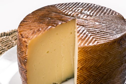 Ripe camembert cheese.