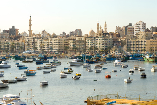 Shore of Alexandria. Egypt
