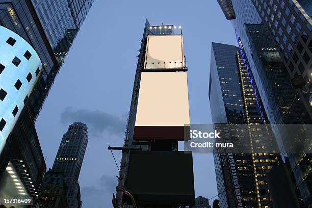 Vuoto Pubblicità Schede A New York - Fotografie stock e altre immagini di Tabellone - Tabellone, Times Square - Manhattan - New York, New York - Città