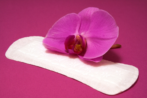 Almohadilla de higiene con rosa orchid photo