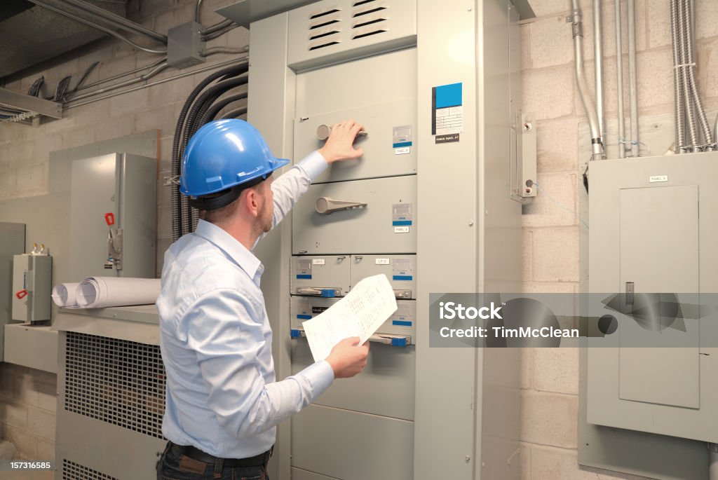 i hope this is the right switch  Electrician Stock Photo