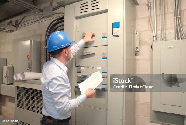 I Hope This Is The Right Switch Stock Photo - Download Image Now - Electrician, Expertise, Fuel and Power Generation