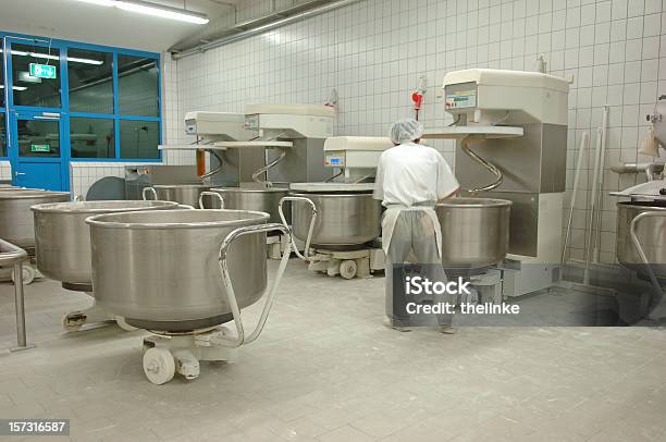 In A Bakery Stock Photo - Download Image Now - Electric Mixer, Industry, Bakery