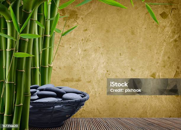 Massage Stones Stock Photo - Download Image Now - Backgrounds, Bamboo - Material, Bamboo - Plant