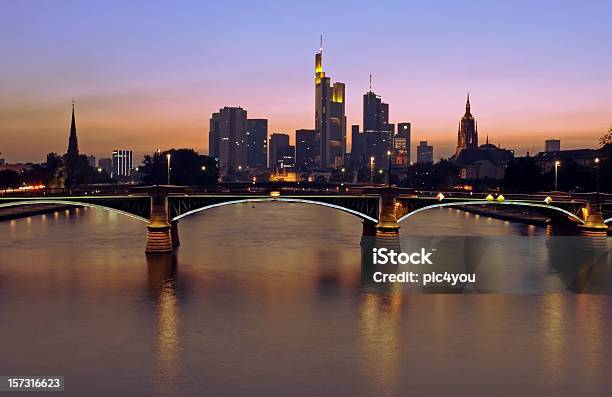 Frankfurt Main Stock Photo - Download Image Now - Deutsche Bank Building, River, Architecture
