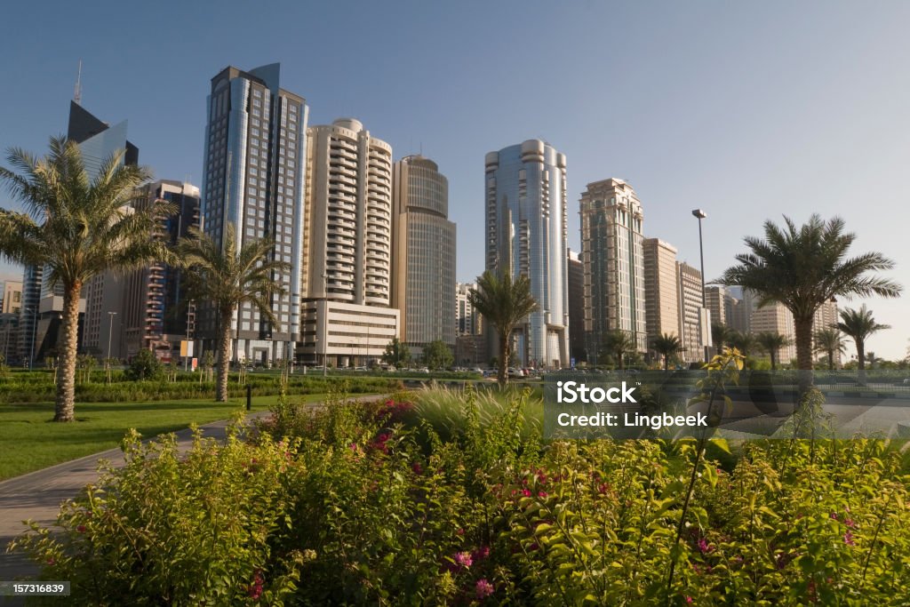 Skyline von Abu Dhabi - Lizenzfrei Abu Dhabi Stock-Foto