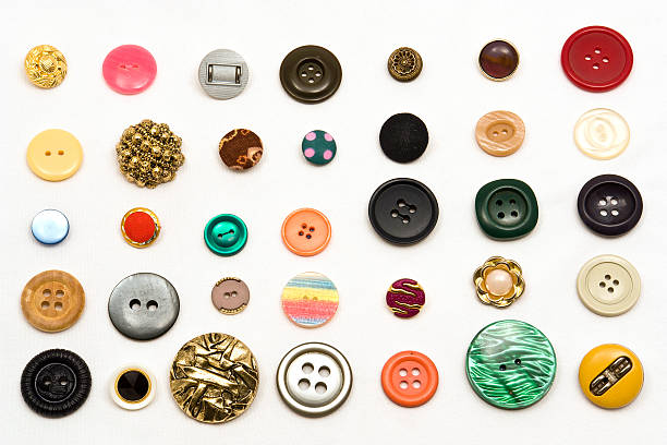 Sewing Buttons  button sewing item stock pictures, royalty-free photos & images