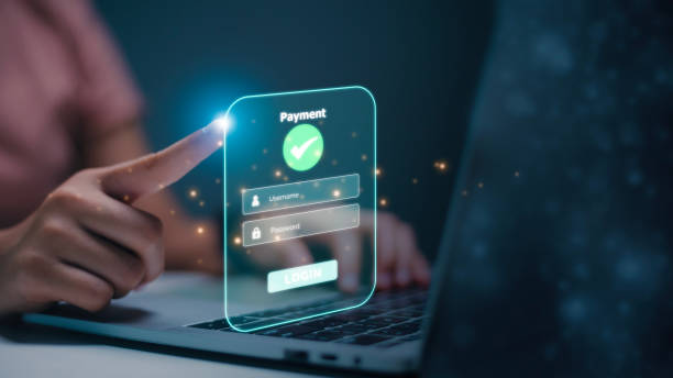 istock Digital online payment concept. Business people using mobile smart phone, online payment, banking, online shopping. Technology online banking applications via internet network. financial transaction. 1573169564