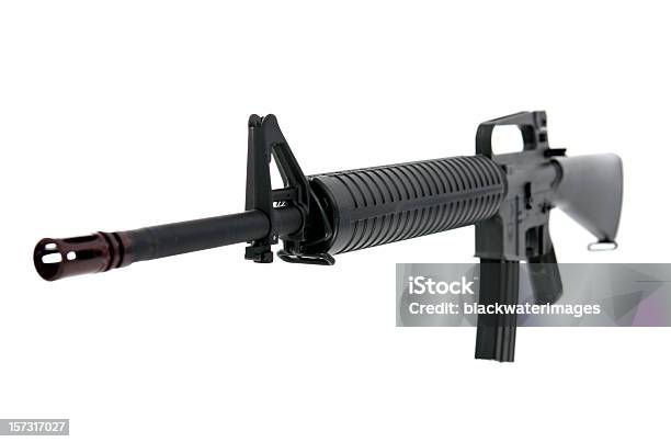 Rifle Stock Photo - Download Image Now - M16, Rifle, White Background
