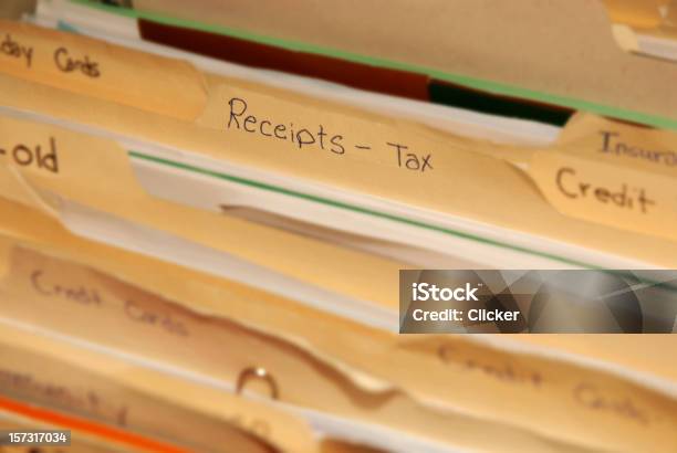 Tax Time Again Stock Photo - Download Image Now - Annual Event, Receipt, Tax Season