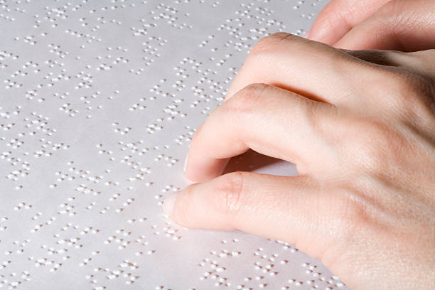 istock Female hands reading Braille 157317062
