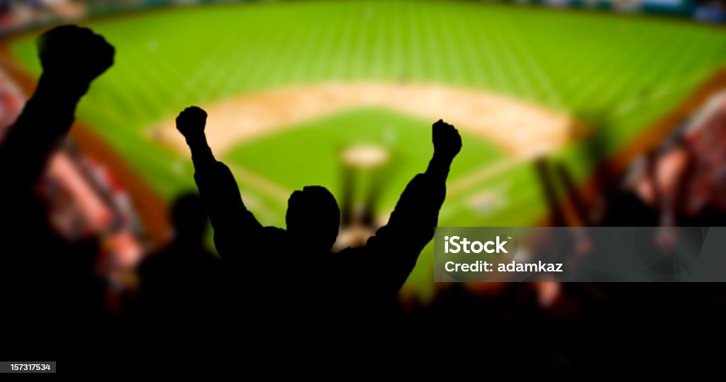 Baseball Excitement Fans excited at a baseball game Baseball - Sport Stock Photo