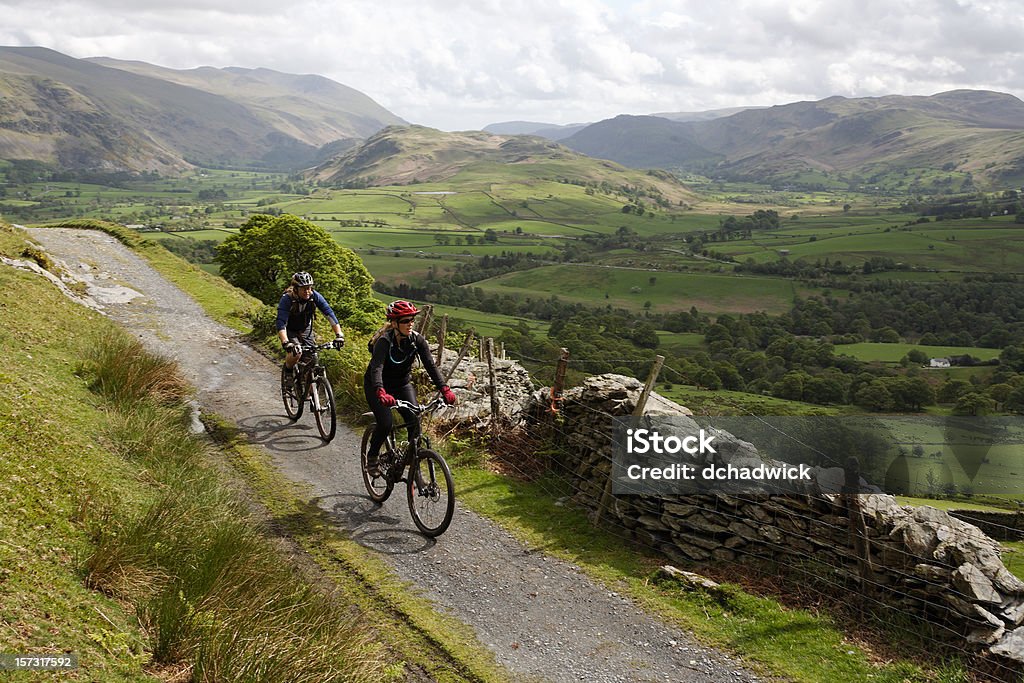 Cycling in the Lake District  Cycling Stock Photo