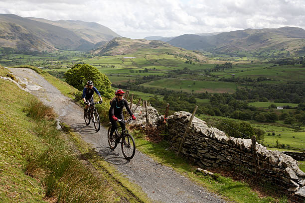 Cycling in the Lake District  english lake district photos stock pictures, royalty-free photos & images