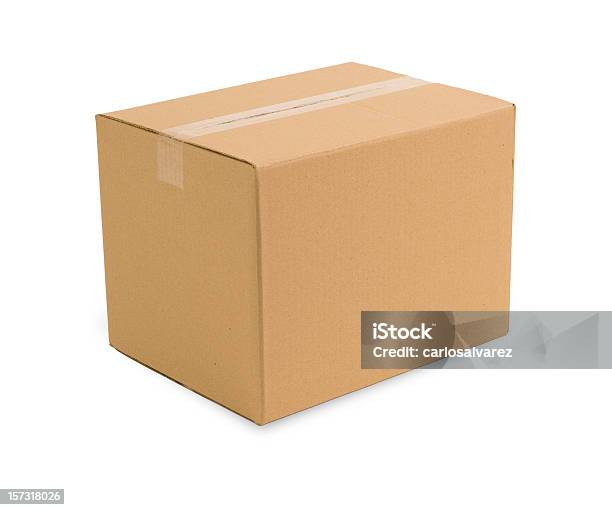 Carboard ボックス Clippping パス付き - 段ボール箱のストックフォトや画像を多数ご用意 - 段ボール箱, 紙容器, 写真