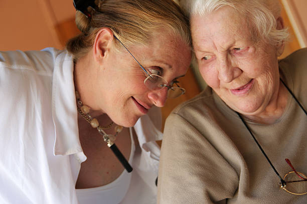 istock Elderly mother and mature daughter 157318064