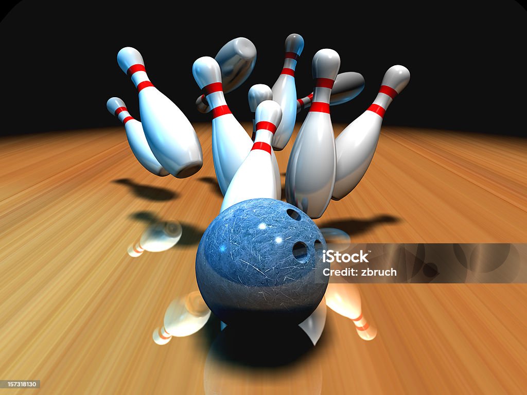 bowling - Zbiór zdjęć royalty-free (Kręgielnia)