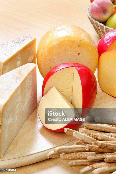 Cheeses And Fruits 3 Stock Photo - Download Image Now - Edam Cheese, Bread, Cheddar Cheese