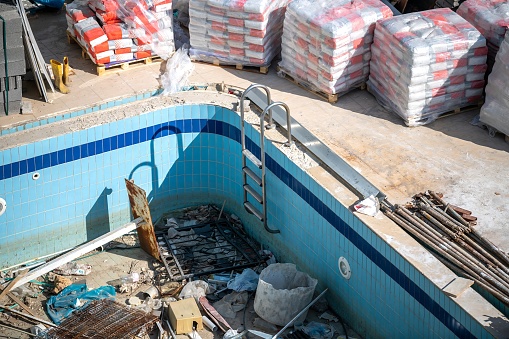 Swimming Pool repair construction and renovation process