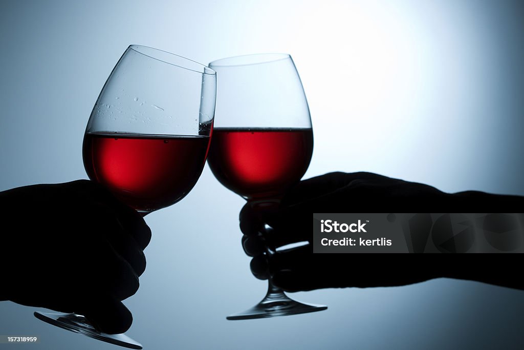 Vermelho wineglasses - Royalty-free Bebida Foto de stock